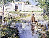 Theodore Robinson Canvas Paintings - Gossips